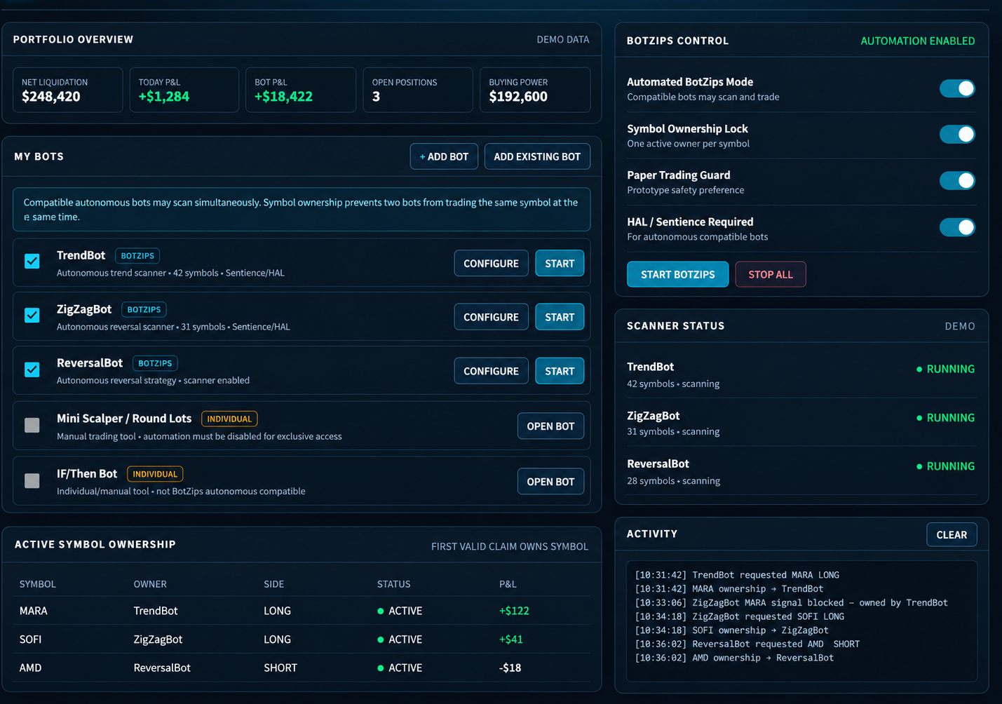 Control Panel screenshot